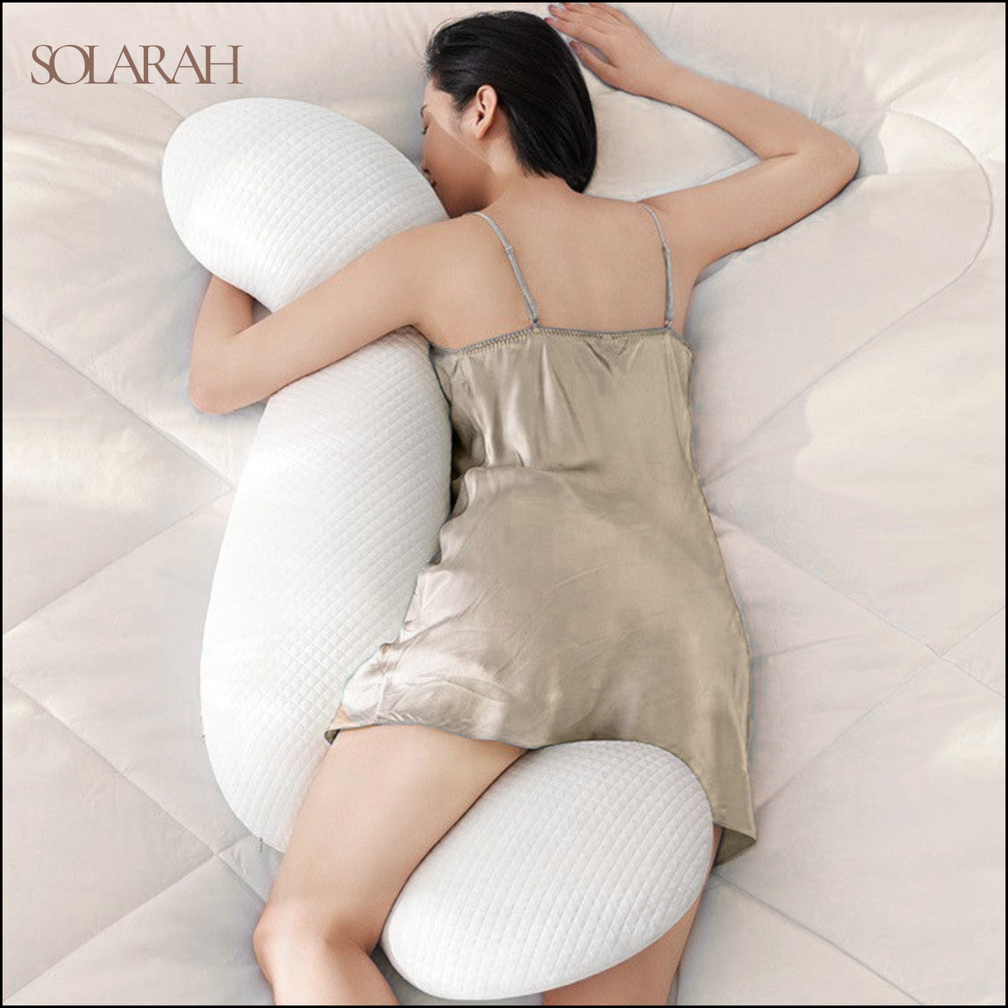 Long Body Pillow for Side Sleeping – Memory Foam Leg Hugging Pillow, Washable Cover (Adult Unisex)