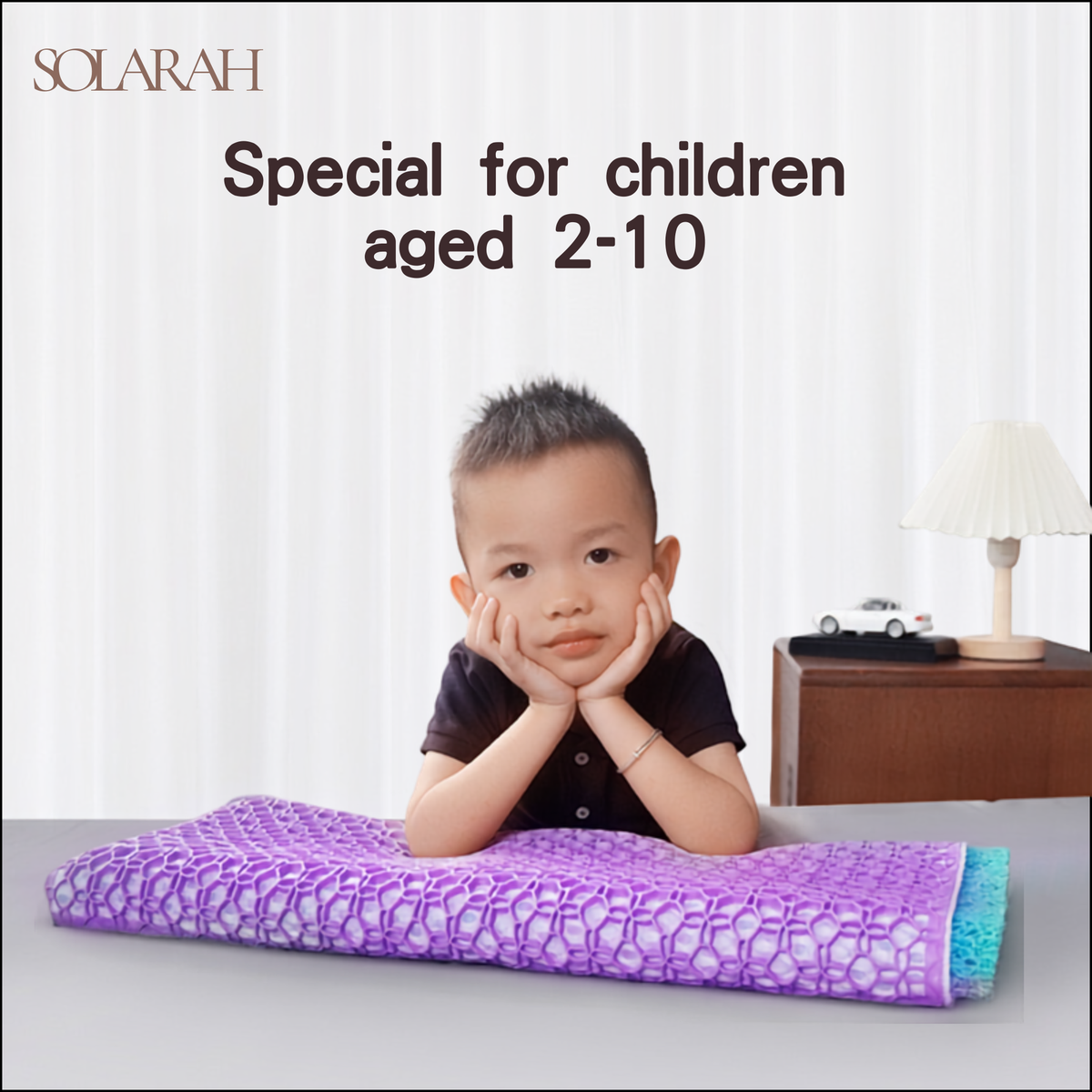 TPE Kids Pillow – Breathable, Adjustable Comfort for 2‑10 Year Olds