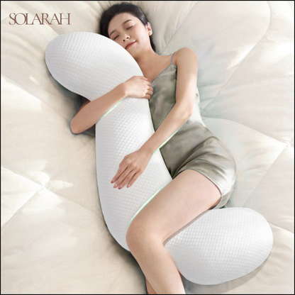 Long Body Pillow for Side Sleeping – Memory Foam Leg Hugging Pillow, Washable Cover (Adult Unisex)