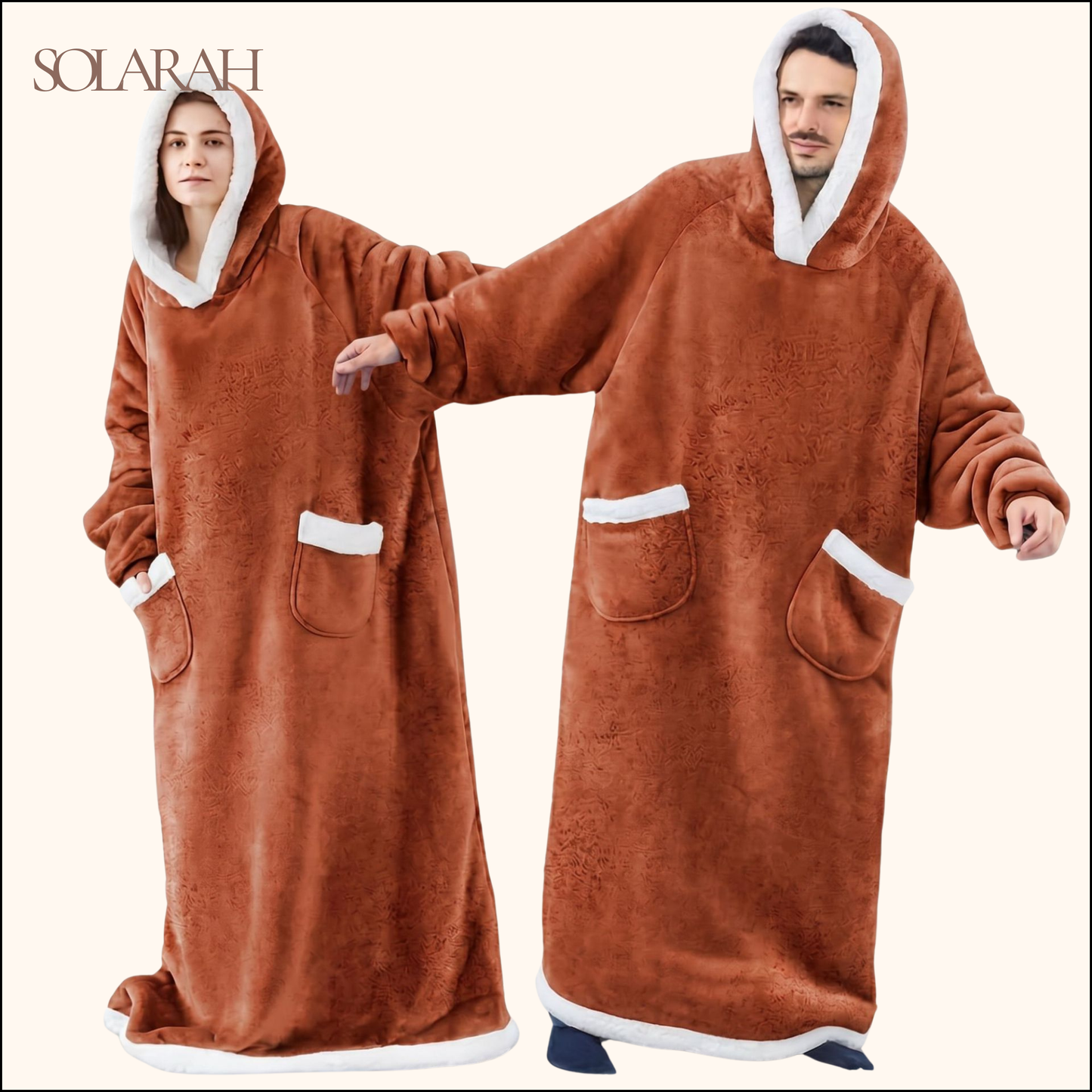 Hoodie Blanket – Wearable Cozy Fleece Blanket Hoodie