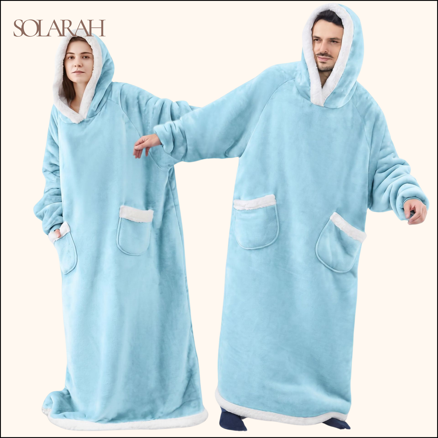 Hoodie Blanket – Wearable Cozy Fleece Blanket Hoodie