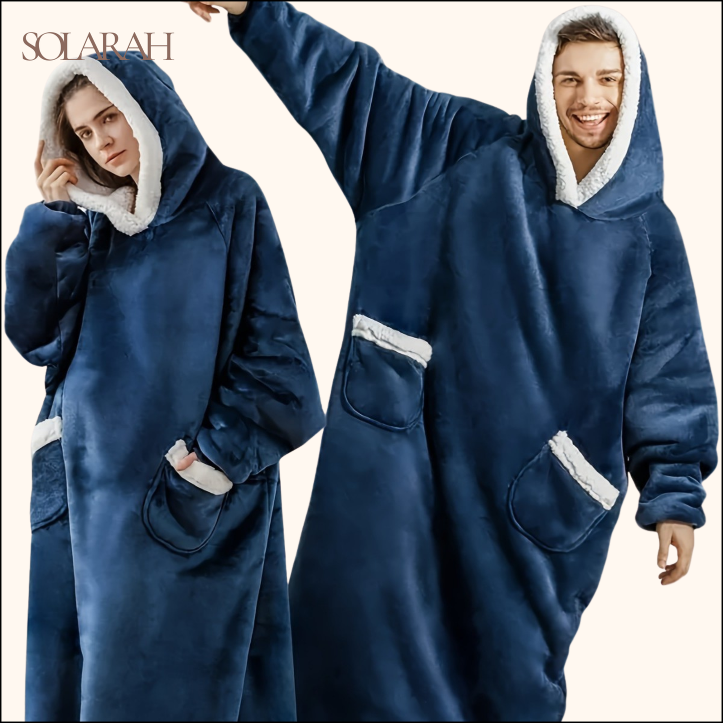 Hoodie Blanket – Wearable Cozy Fleece Blanket Hoodie