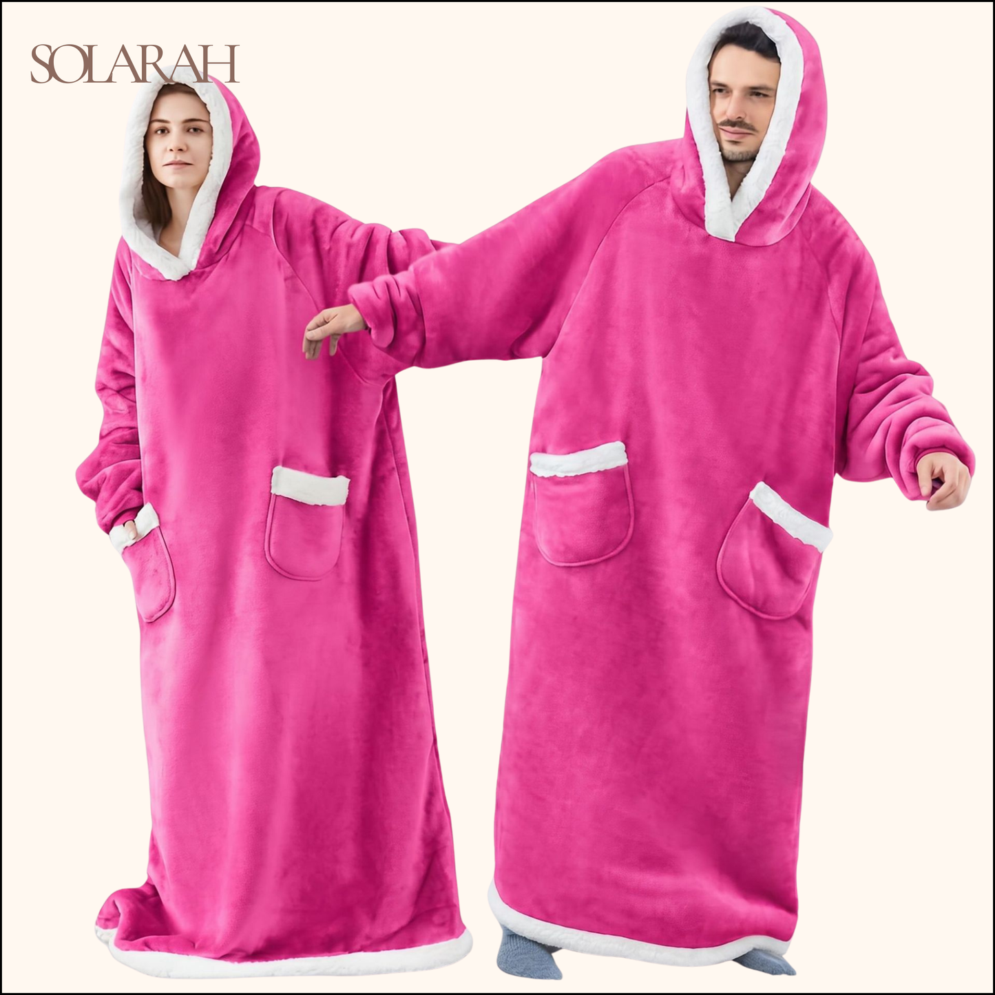 Hoodie Blanket – Wearable Cozy Fleece Blanket Hoodie