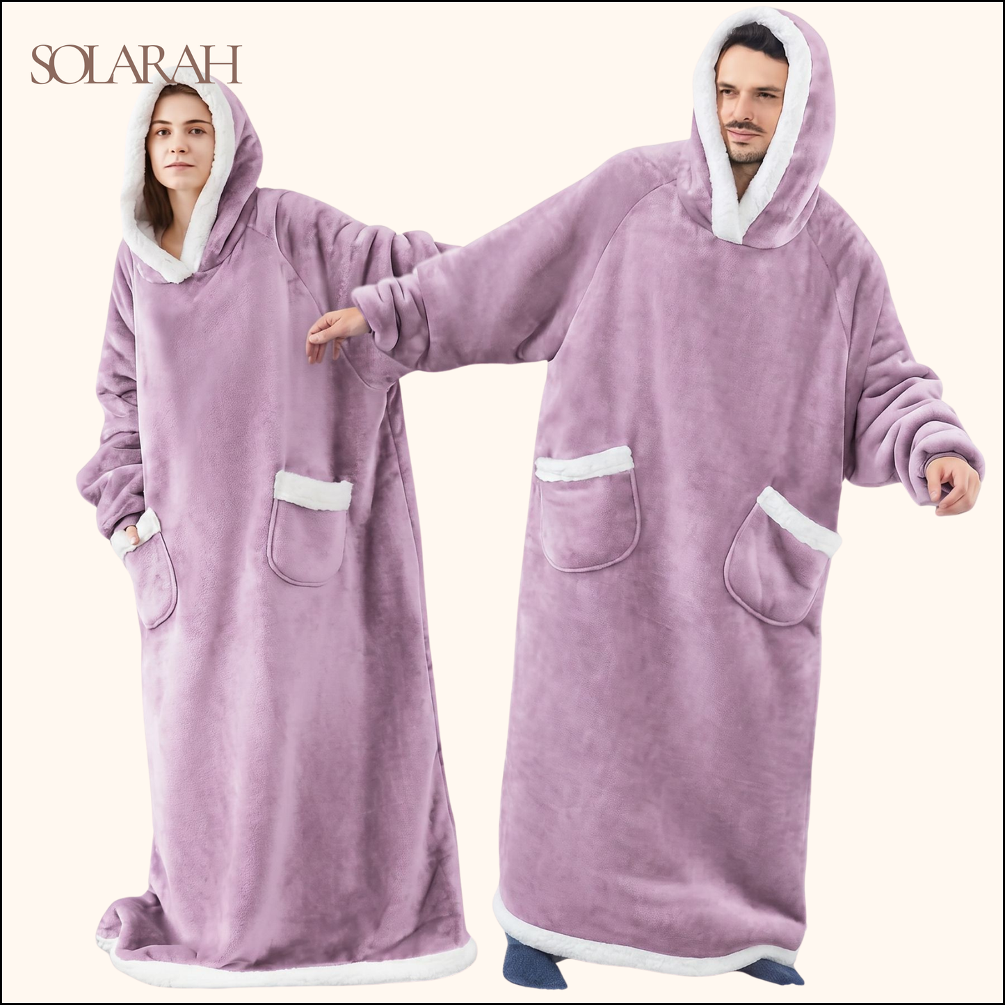 Hoodie Blanket – Wearable Cozy Fleece Blanket Hoodie