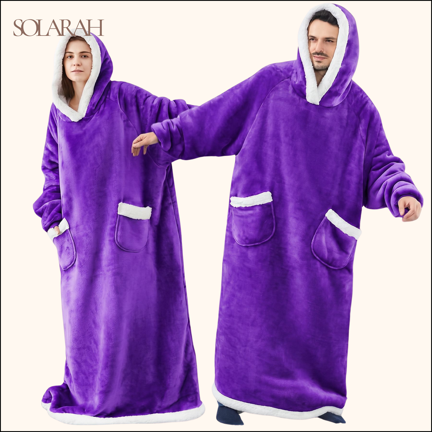 Hoodie Blanket – Wearable Cozy Fleece Blanket Hoodie