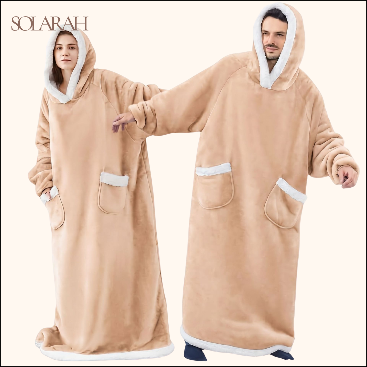 Hoodie Blanket – Wearable Cozy Fleece Blanket Hoodie