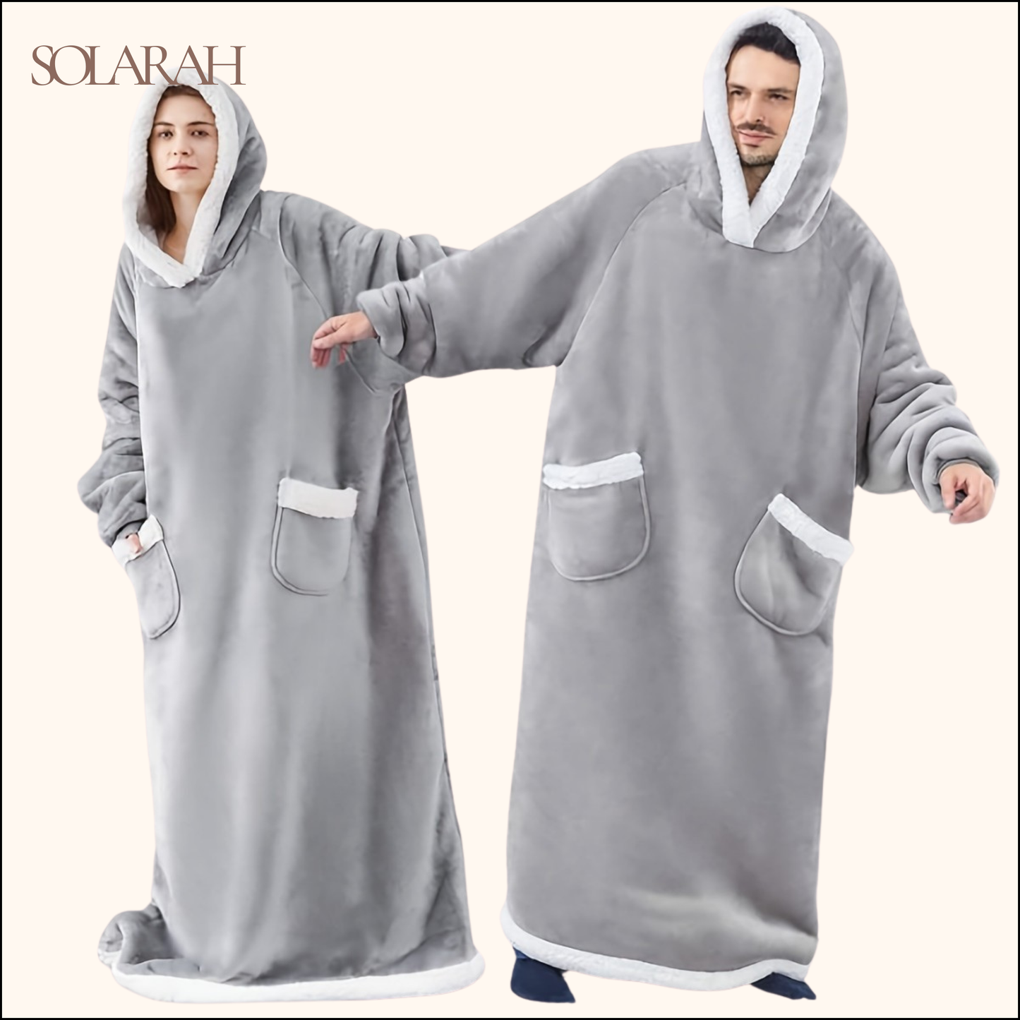 Hoodie Blanket – Wearable Cozy Fleece Blanket Hoodie