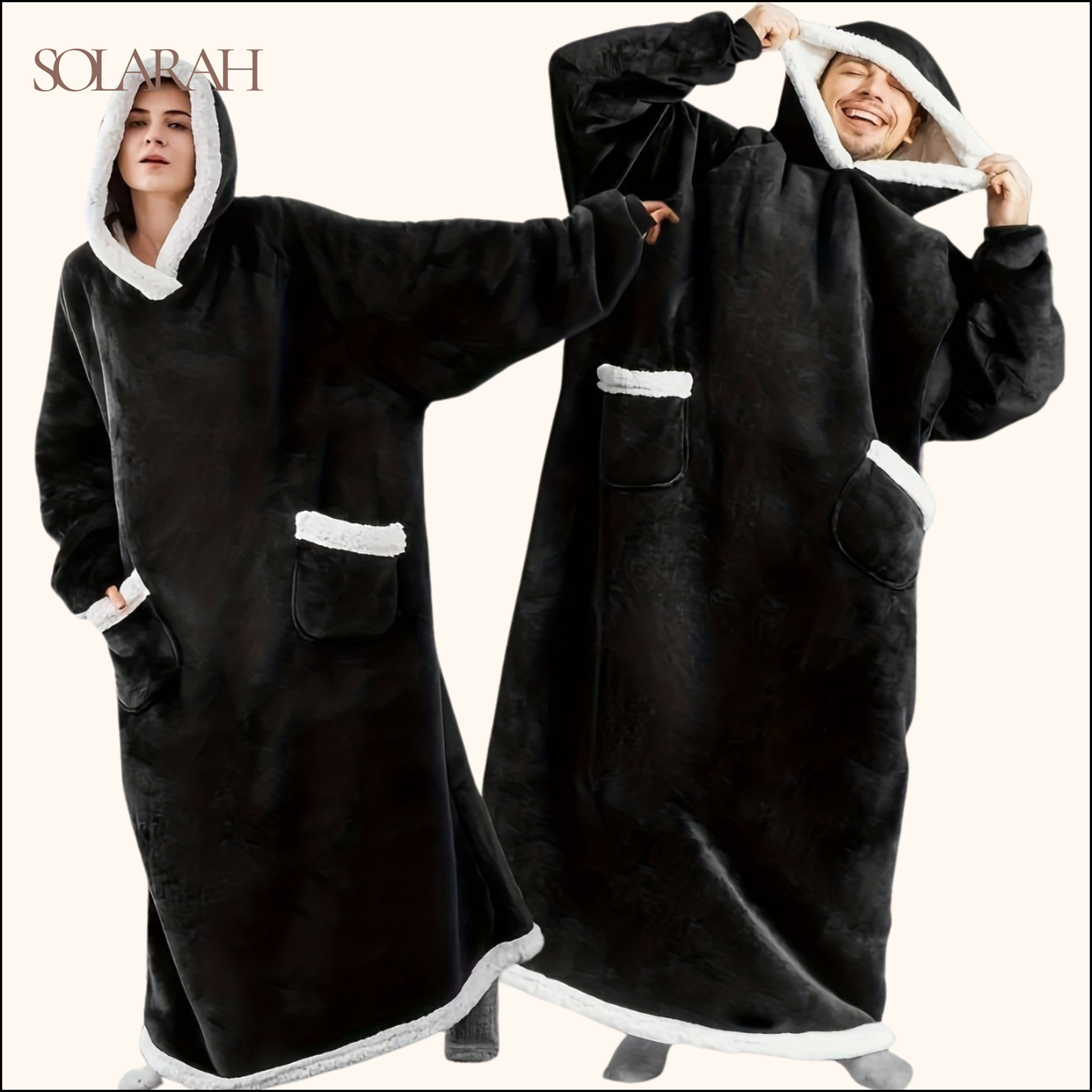 Hoodie Blanket – Wearable Cozy Fleece Blanket Hoodie