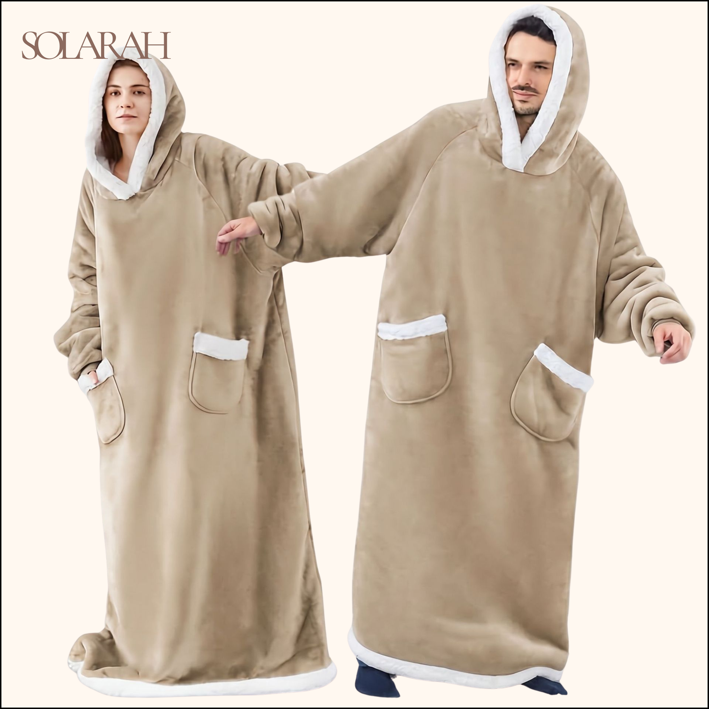 Hoodie Blanket – Wearable Cozy Fleece Blanket Hoodie