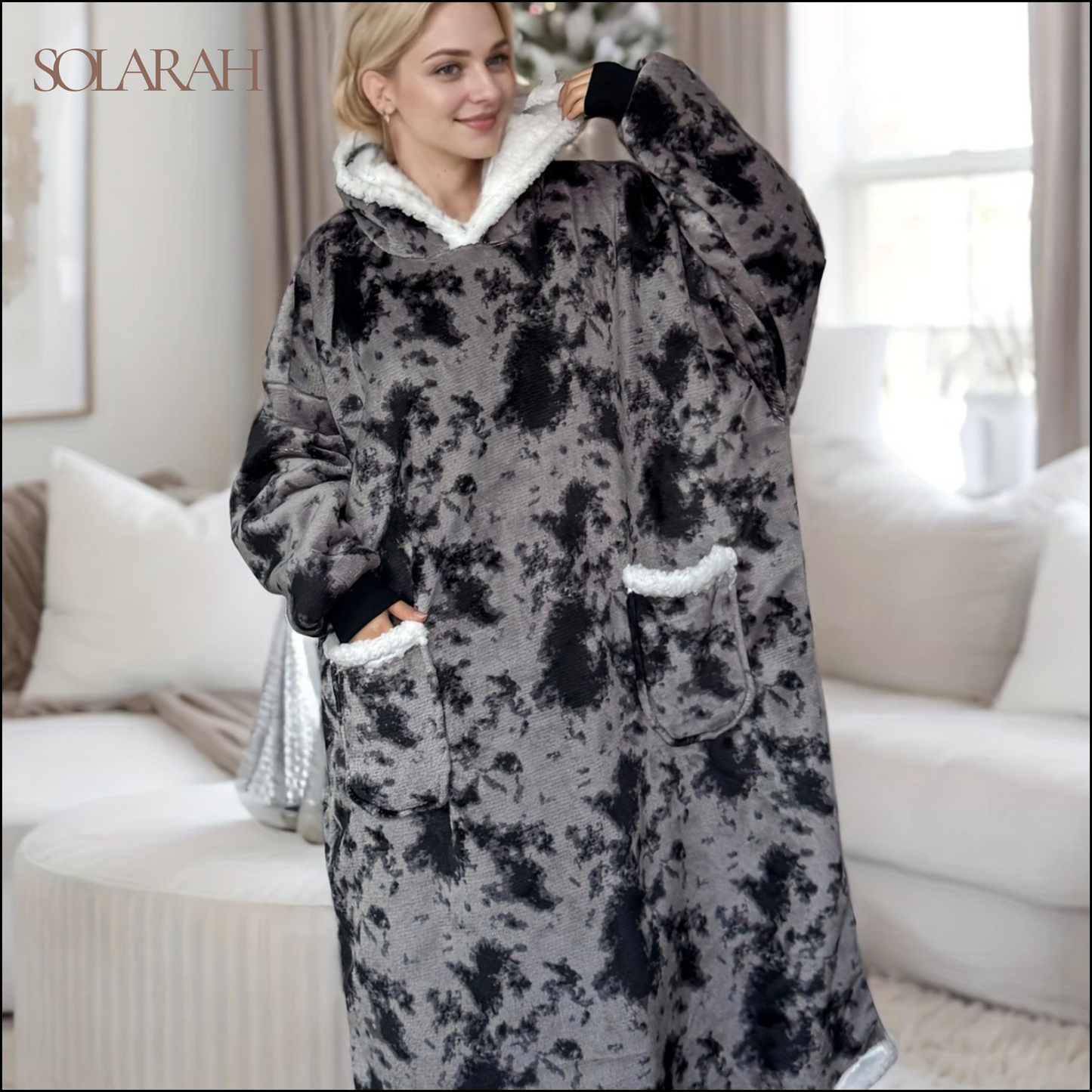 Hoodie Blanket – Wearable Cozy Fleece Blanket Hoodie